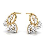 0.50 ct Natural Diamond Earrings 14k Yellow Gold - Image 3