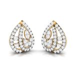 0.75 ct Lab Grown Diamond Earrings 14k Yellow Gold - Image 5