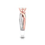 1.00 ct Natural Diamond Rings 14k white & Rose Gold - Image 4