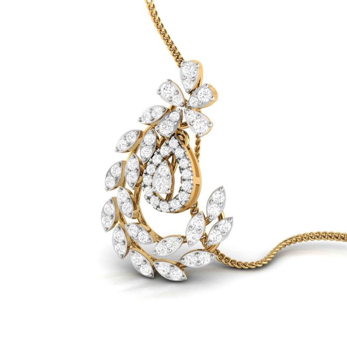 0.50 ct Lab Grown Diamond Pendants 14k Yellow Gold - Image 5