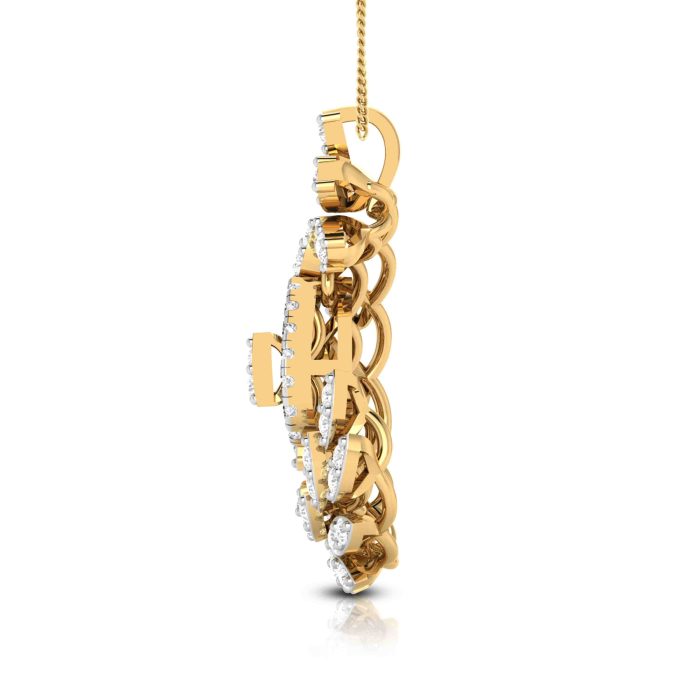 0.50 ct Lab Grown Diamond Pendants 14k Yellow Gold - Image 6
