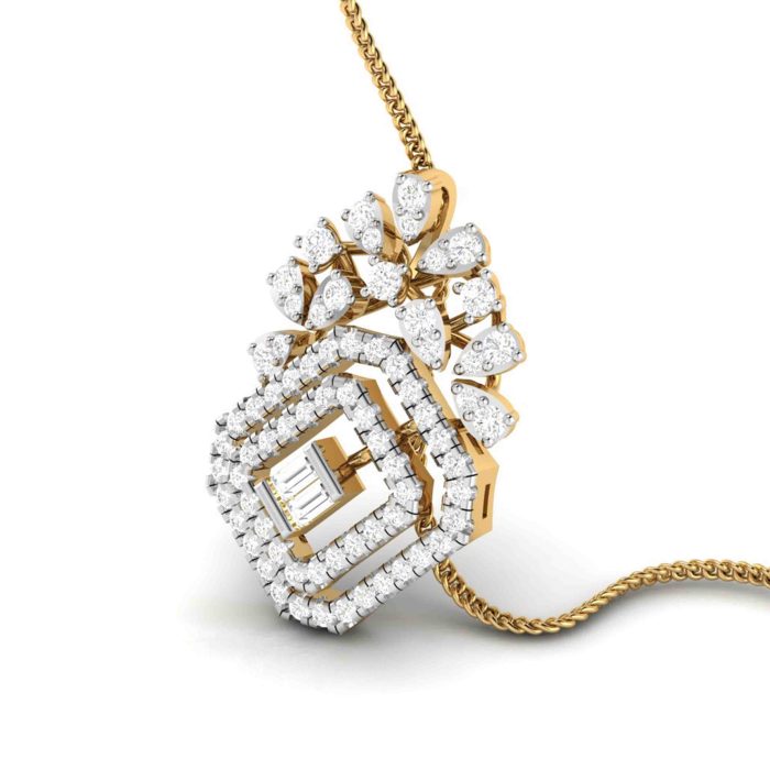 0.63 ct Natural Diamond Pendants 14k Yellow Gold - Image 4