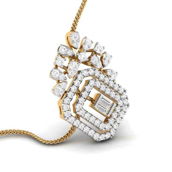 0.63 ct Natural Diamond Pendants 14k Yellow Gold - Image 5