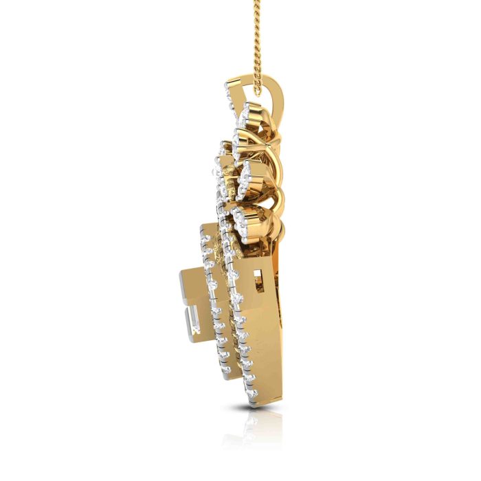 0.63 ct Natural Diamond Pendants 14k Yellow Gold - Image 6
