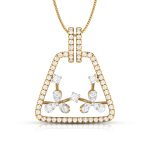 0.75 ct Natural Diamond Pendants 14k Yellow Gold