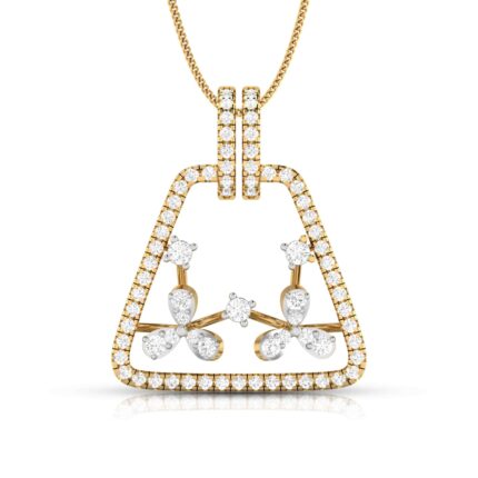 0.75 ct Natural Diamond Pendants 14k Yellow Gold
