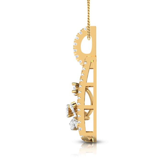 0.75 ct Natural Diamond Pendants 14k Yellow Gold - Image 6