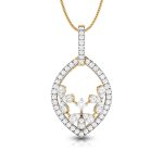 0.75 ct Lab Grown Diamond Pendants 14k Yellow Gold