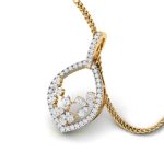 0.75 ct Lab Grown Diamond Pendants 14k Yellow Gold - Image 3