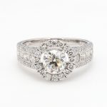 2.27ct Natural Diamond Rings Engagement Wedding Rings 14k white Gold