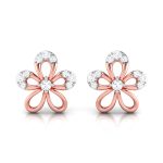 0.24 ct Natural Diamond Earrings 14k Yellow, Rose Gold - Image 5