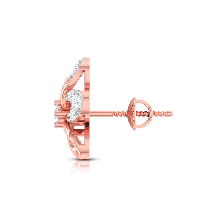 0.24 ct Natural Diamond Earrings 14k Yellow, Rose Gold - Image 3