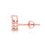 0.24 ct Natural Diamond Earrings 14k Yellow, Rose, White Gold - Image 11