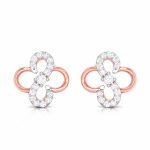 0.14 ct Natural Diamond Earrings 14k Yellow, Rose, White Gold - Image 3