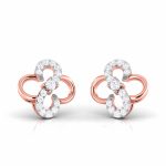 0.14 ct Natural Diamond Earrings 14k Yellow, Rose, White Gold - Image 4
