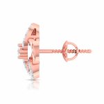 0.14 ct Natural Diamond Earrings 14k Yellow, Rose, White Gold - Image 6