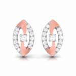 0.14 ct Natural Diamond Earrings 14k Yellow, Rose, White Gold - Image 2
