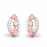 0.14 ct Natural Diamond Earrings 14k Yellow, Rose, White Gold - Image 4
