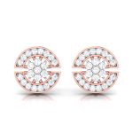 0.23 ct Natural Diamond Earrings 14k Yellow Rose White Gold