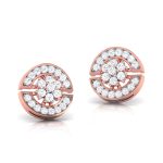 0.23 ct Natural Diamond Earrings 14k Yellow Rose White Gold - Image 9