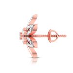 0.21 ct Natural Diamond Earrings 14k Yellow, Rose White Gold - Image 6