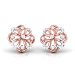0.22 ct Natural Diamond Earrings 14k Yellow, Rose White Gold - Image 9