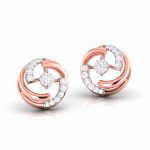 0.17 ct Natural Diamond Earrings 14k Yellow, Rose White Gold - Image 3