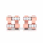 0.18 ct Natural Diamond Earrings 14k Yellow, Rose White Gold - Image 2