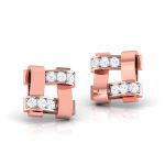 0.18 ct Natural Diamond Earrings 14k Yellow, Rose White Gold - Image 3