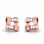 0.18 ct Natural Diamond Earrings 14k Yellow, Rose White Gold - Image 4
