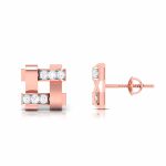 0.18 ct Natural Diamond Earrings 14k Yellow, Rose White Gold - Image 5