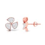 0.20 ct Natural Diamond Earrings 14k Yellow, Rose White Gold - Image 11