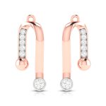 0.17 ct Natural Diamond Earrings 14k Yellow, Rose White Gold - Image 2
