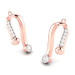 0.17 ct Natural Diamond Earrings 14k Yellow, Rose White Gold - Image 8