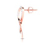 0.12 ct Natural Diamond Earrings 14k Yellow, Rose White Gold - Image 7