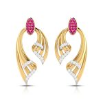 0.25 ct Natural Diamond Earrings 14k Yellow, Rose White Gold