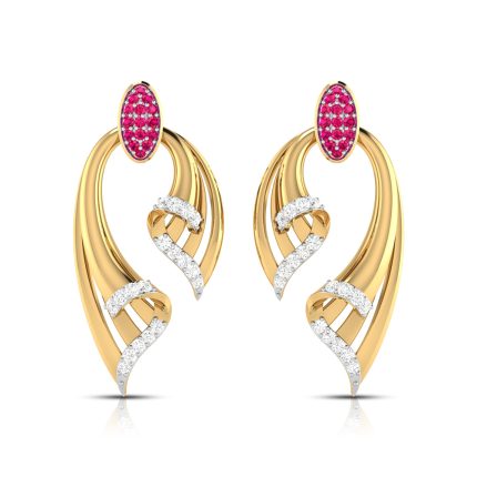 0.25 ct Natural Diamond Earrings 14k Yellow, Rose White Gold