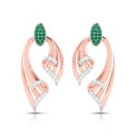 0.25 ct Natural Diamond Earrings 14k Yellow, Rose White Gold - Image 2