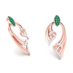 0.25 ct Natural Diamond Earrings 14k Yellow, Rose White Gold - Image 3