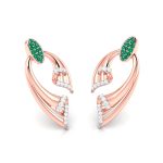 0.25 ct Natural Diamond Earrings 14k Yellow, Rose White Gold - Image 4