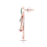 0.25 ct Natural Diamond Earrings 14k Yellow, Rose White Gold - Image 6