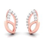 0.10 ct Natural Diamond Earrings 14k Yellow, Rose White Gold - Image 2