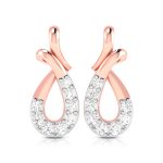 0.14 ct Natural Diamond Earrings 14k Yellow, Rose White Gold - Image 2