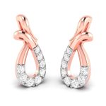 0.14 ct Natural Diamond Earrings 14k Yellow, Rose White Gold - Image 3