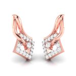0.14 ct Natural Diamond Earrings 14k Yellow, Rose White Gold - Image 2