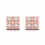 0.21 ct Natural Diamond Earrings 14k Yellow, Rose White Gold - Image 3