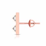 0.21 ct Natural Diamond Earrings 14k Yellow, Rose White Gold - Image 5
