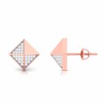 0.22 ct Natural Diamond Earrings 14k Yellow, Rose White Gold - Image 5