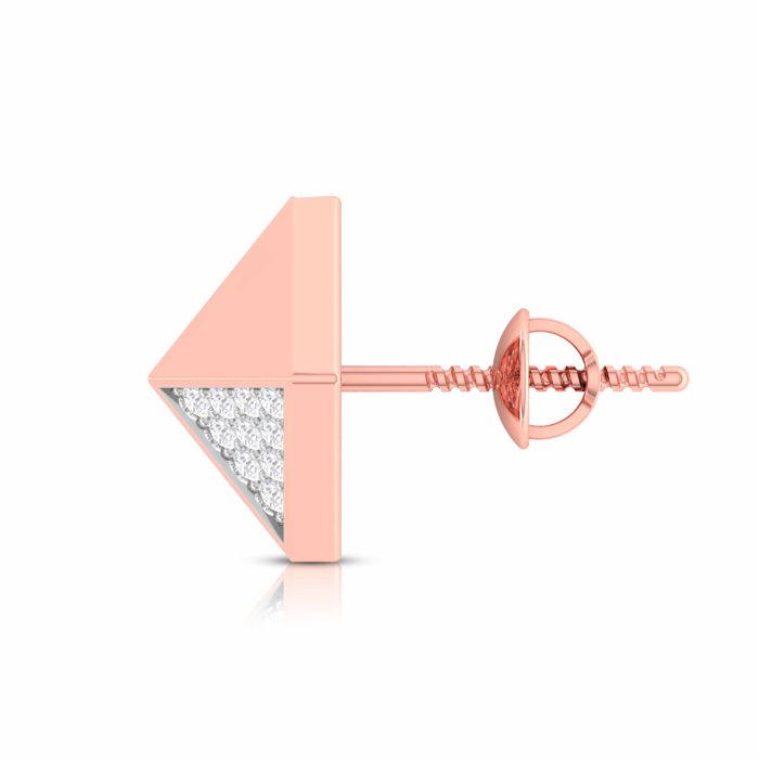 0.22 ct Natural Diamond Earrings 14k Yellow, Rose White Gold - Image 6