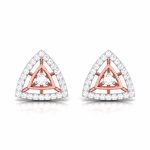 0.24 ct Natural Diamond Earrings 14k Yellow, Rose White Gold - Image 2